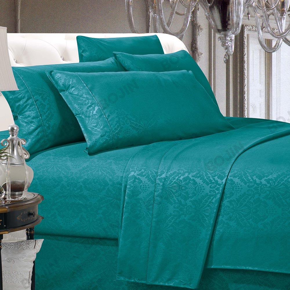 Solid Embossed Fitted Sheet Set