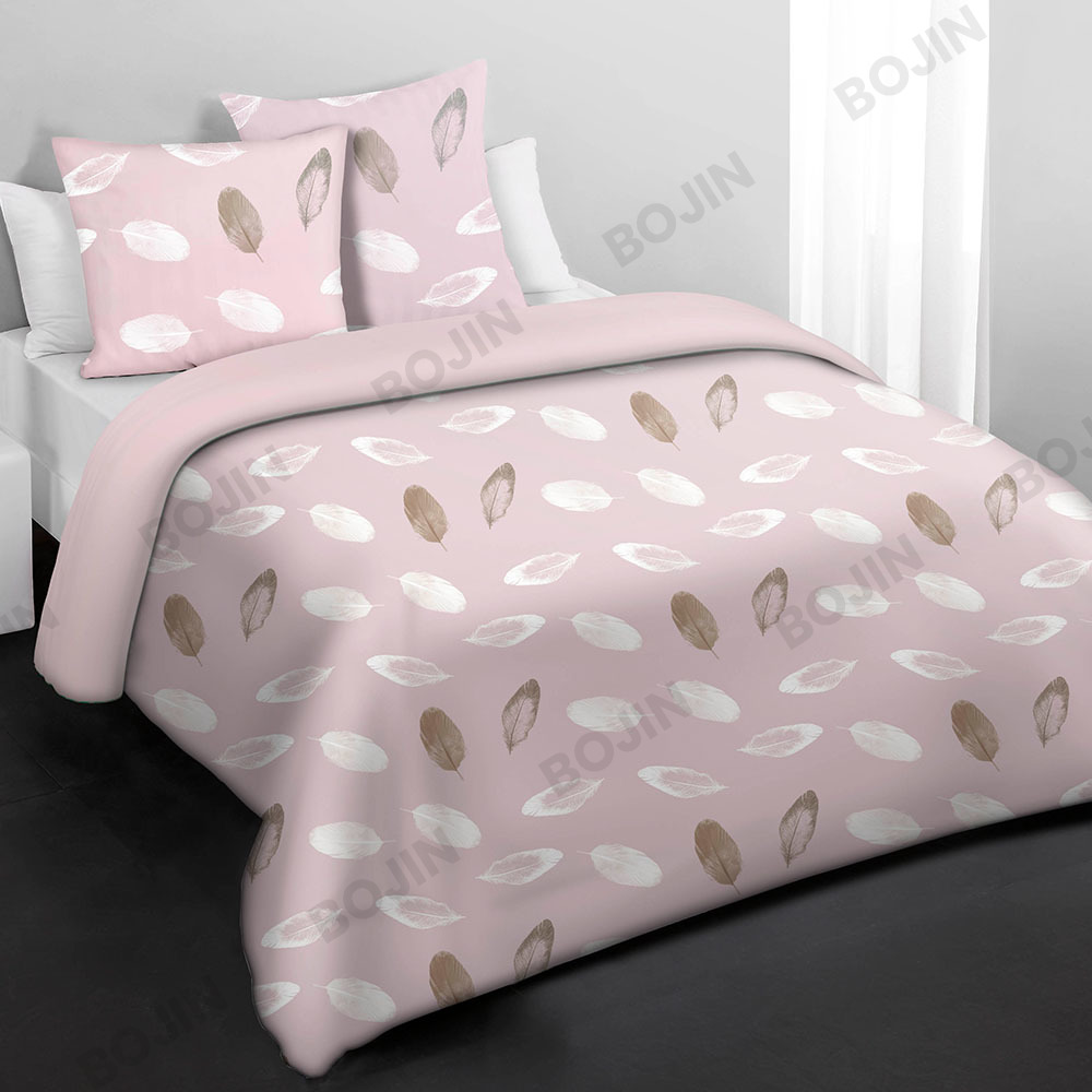 100% polyester geometric print 3 PCS microfiber duvet bedding set for All Seasons